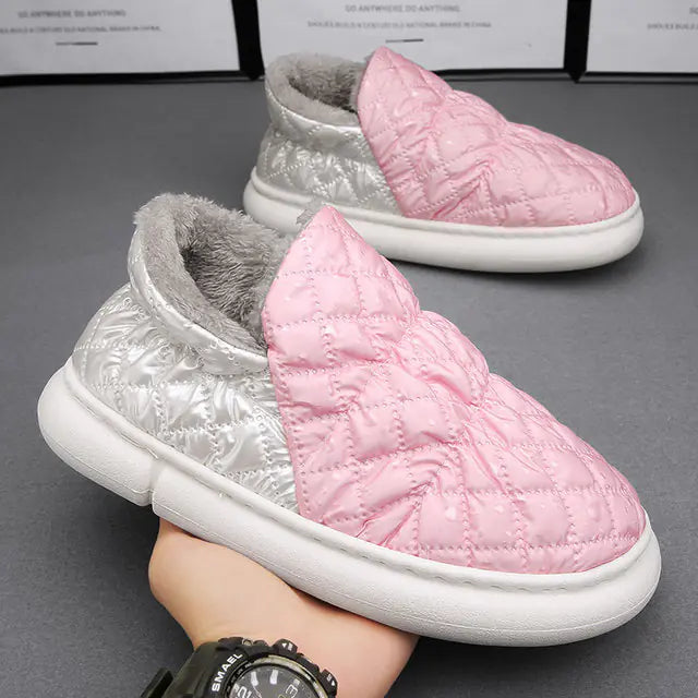 Waterproof Plush Slip-on Shoes