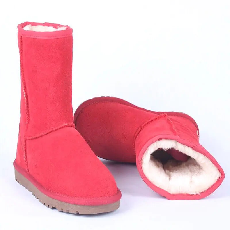 Genuine Cowhide Winter Boots