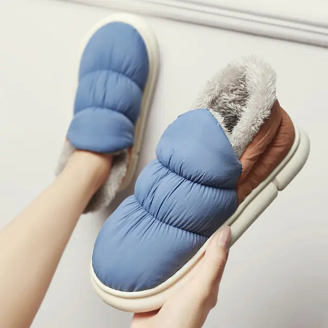 Waterproof Plush Slip-on Shoes