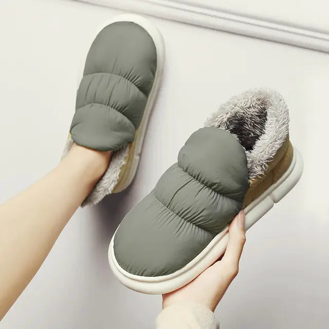 Waterproof Plush Slip-on Shoes